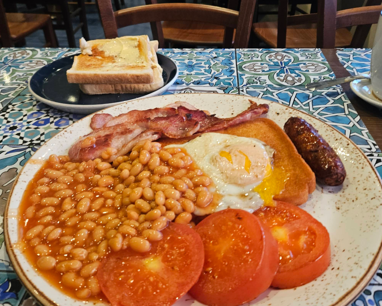 Freshly prepared dish served at The Broadway Cafe
